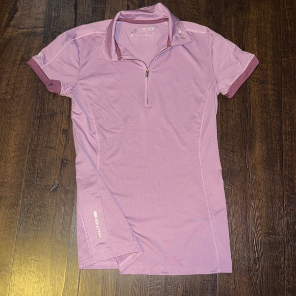 Ariat Polo Shirt in Light Purple - Picture 3 of 3